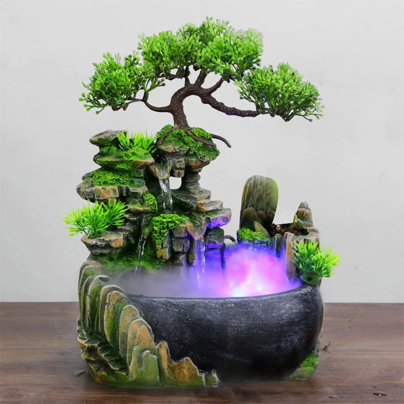 fonte de água,
fonte zen,
chafariz decorativo,
fonte de mesa,
decoração zen,
relaxamento,
feng shui,
bem-estar,
cascata de água,
fonte com LED,
harmonia zen,
ambiente relaxante,
decoração para sala,
presente zen,
fonte de resina